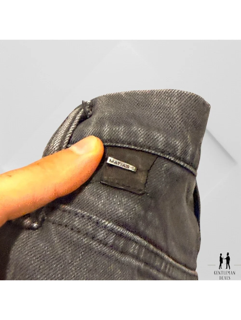 Matias Selvedge Denim Jeans Lunado Black Slim Fit Okayama Sol  Japan 30x26